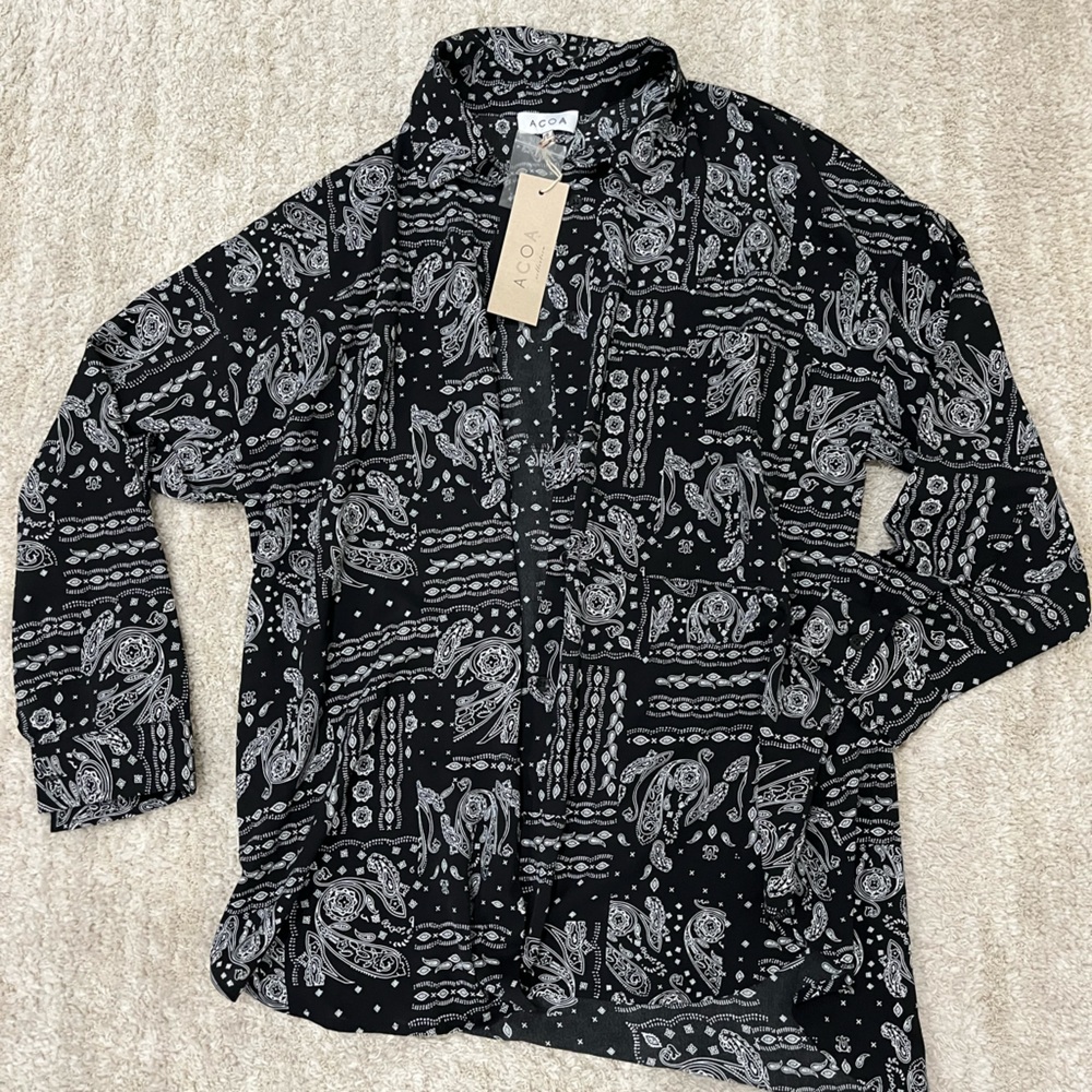 Bandana print long sleeve